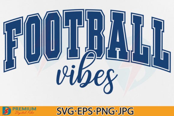 Football Vibes SVG, Varsity Football Mom