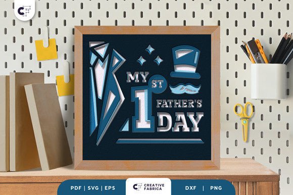 My 1st Father’s Day 3D Shadow Box