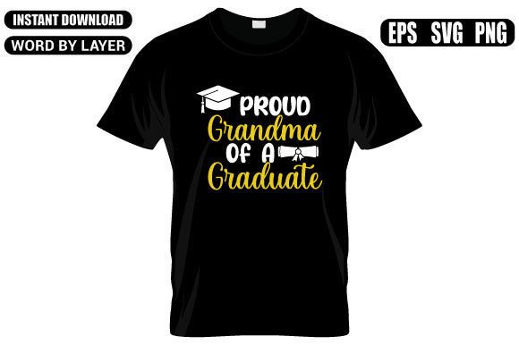 Proud Grandma of a Graduate SVG Design
